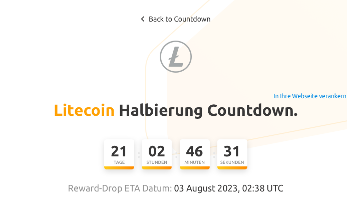 Litecoin-Halbierung