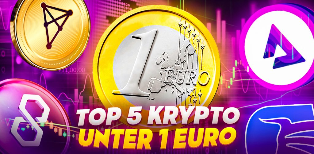 Top 5 Kryptowährungen unter 1 Euro
