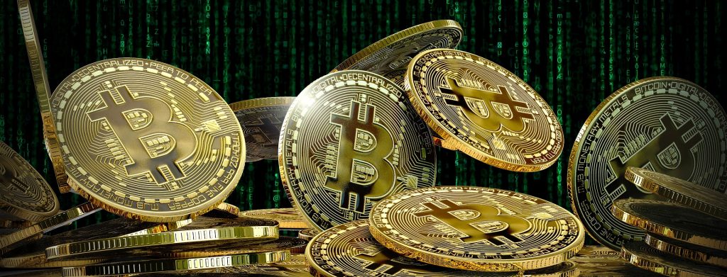 Mehrere Bitcoin-Münzen