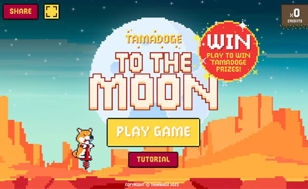 Tamadoge veroeffentlicht 3. Kryptogame „To The Moon“ auf Play-to-Earn-Plattform