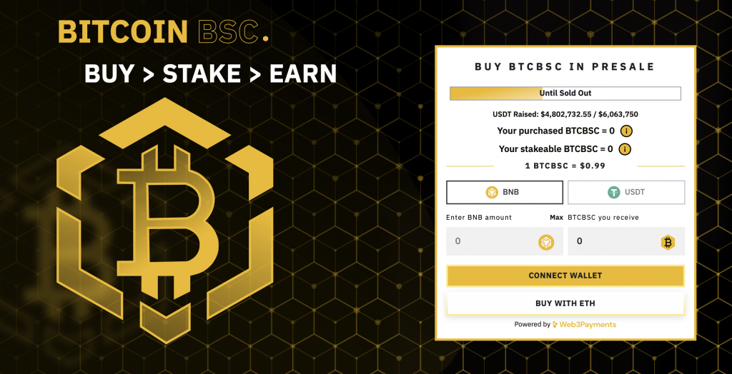 Bitcoin BSC presale