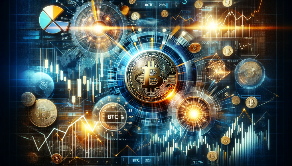 Bitcoin ETF News und BTC-Preis bei prozentualen US-ETF-Portfolio-Allokationen