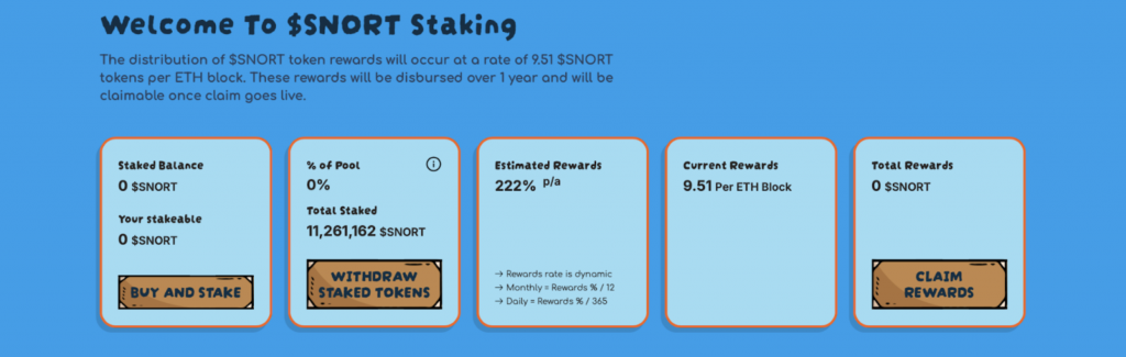 Snorter Staking