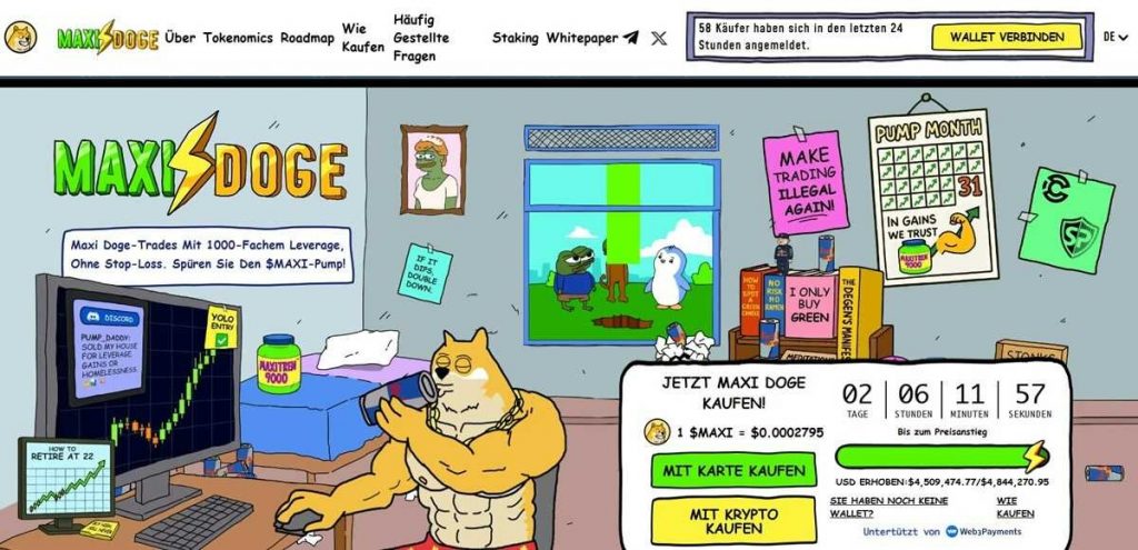 Asymmetrische Nebenwette: Warum Maxi Doge (MAXI) Aufmerksamkeit bekommt