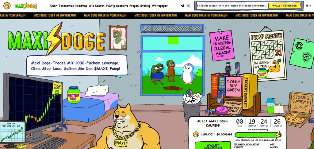 Maxi Doge (MAXI) im Presale, Preislevel, Timing und was das für Trader bedeutet